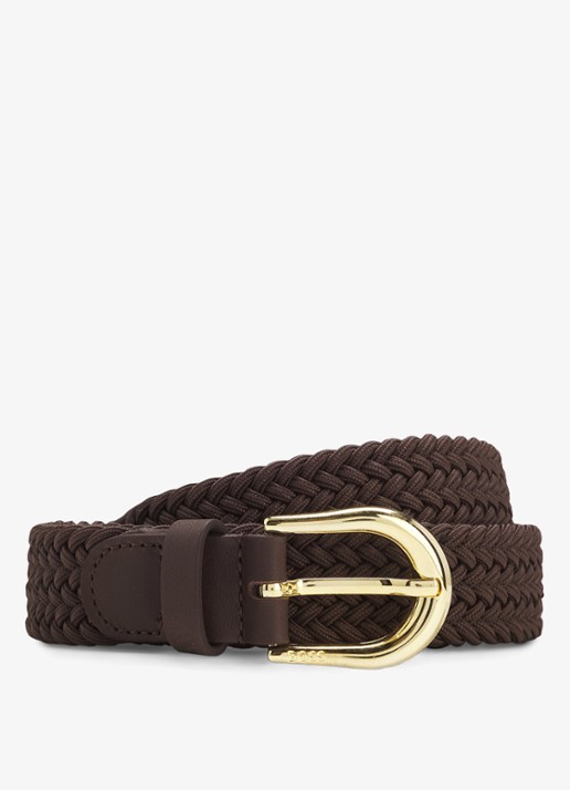 BOSS Riem met gevlochten detail