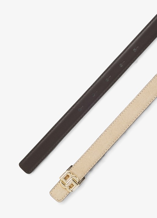 BOSS Riem van leer - detail light beige-271 / beige