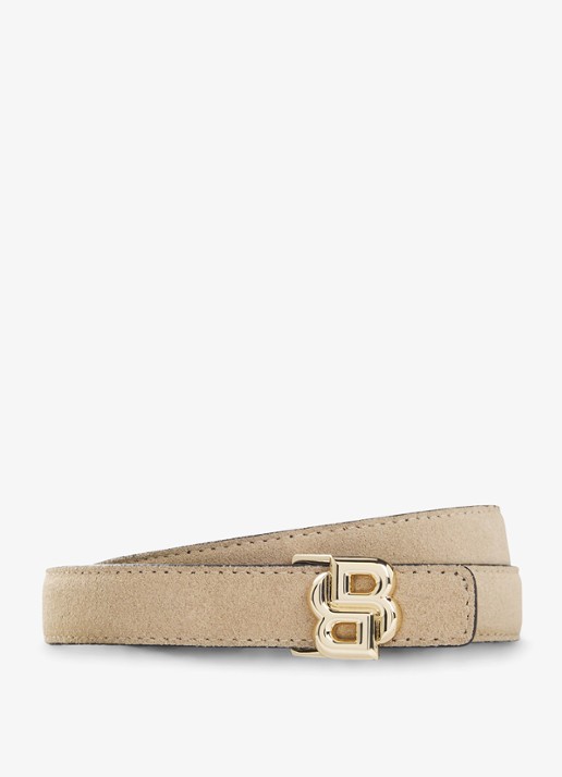 BOSS Riem van leer - voorkant 3 light beige-271 / beige
