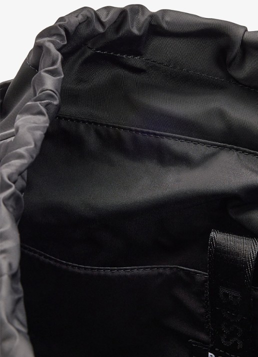 BOSS Rugtas van twill met Double B-monogram - achterkant 3 zwart