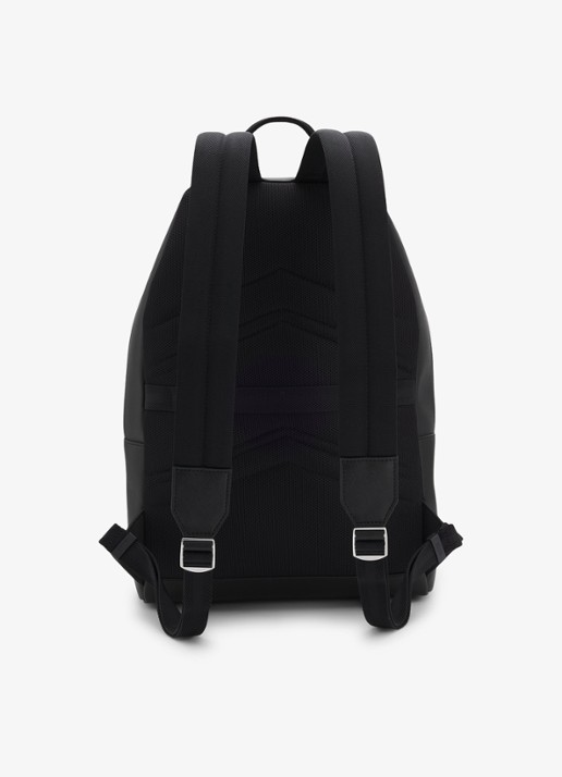 BOSS Rugzak van leer - voorkant 5 black-001 / zwart