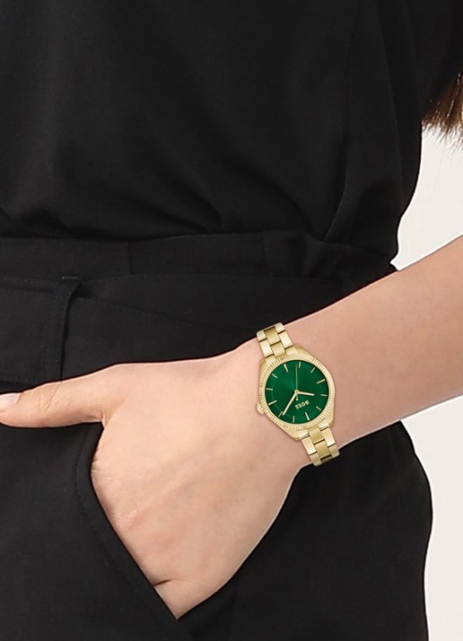BOSS Sage horloge HB1502729 - voorkant 2 goud