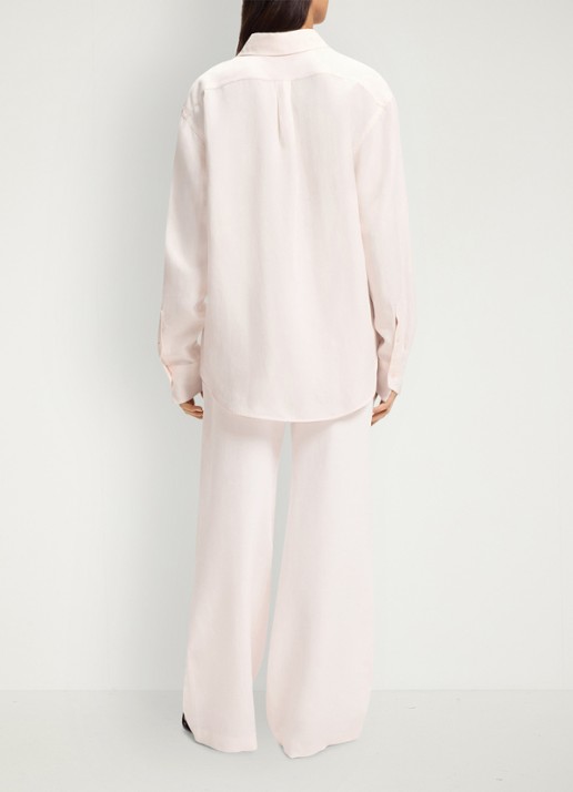 BOSS Saturday blouse met borstzak - achterkant light/pastel pink-680 / roze