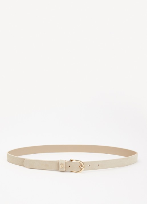 BOSS Scarlet riem van kalfsleer - voorkant 3 beige