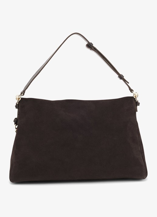 BOSS Schoudertas met logo - achterkant 3 dark brown-207 / bruin