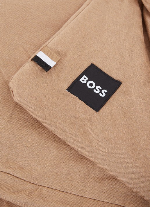 BOSS Sen bedsprei in katoenblend 90 x 200 cm  - detail 2 hazelnootbruin