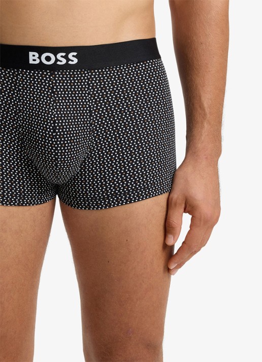BOSS Set van drie korte boxers met logo’s van stretchkatoen