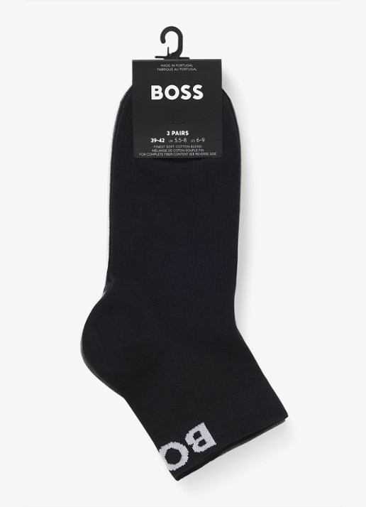 BOSS Set van sokken met logo 3-delig - detail 2 zwart