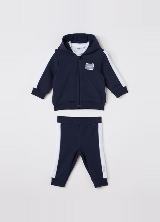 BOSS Set van sweatvest, T-shirt en joggingbroek 3-delig