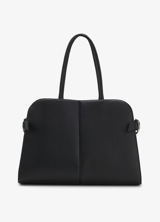 BOSS Shopper van imitatieleer - achterkant 4 zwart
