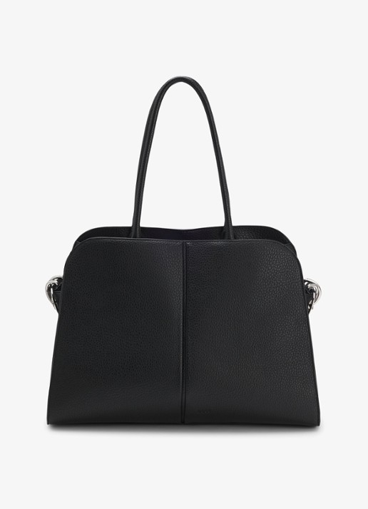 BOSS Shopper van imitatieleer - voorkant zwart