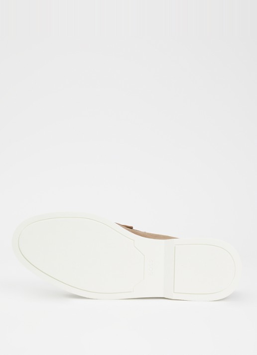 BOSS Sienne loafer van suède - detail 3 lichtbruin