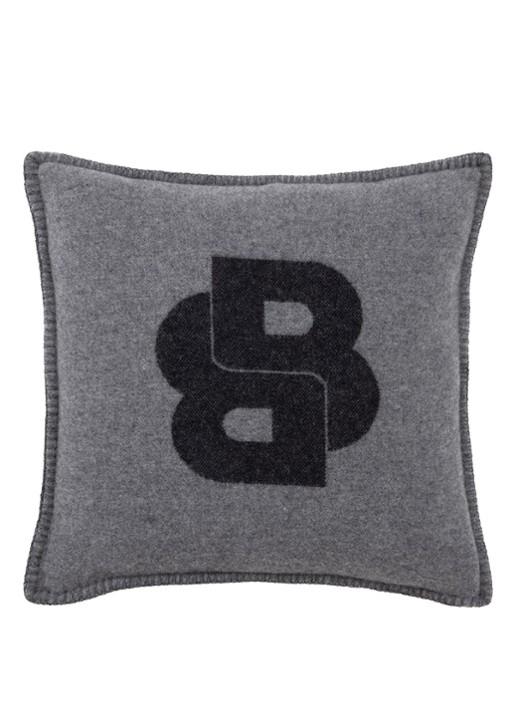 BOSS Signature sierkussenhoes in wolblend 45 x 45 cm