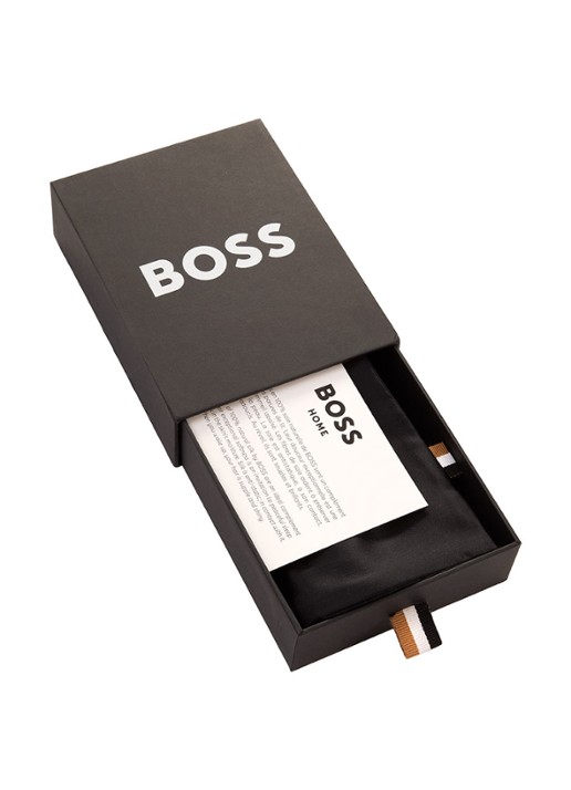 BOSS Silkham kussensloop van zijde - detail 5 zwart