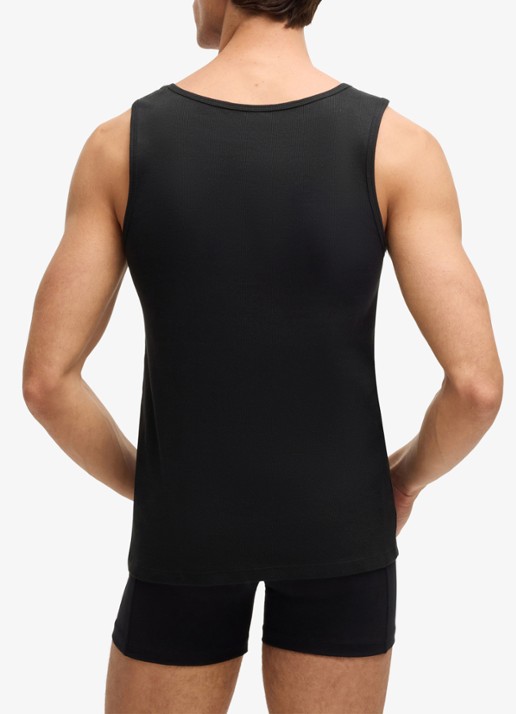 BOSS Singlet met logo in 3-pack   - achterkant 3 zwart