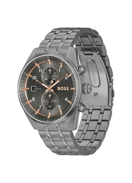 BOSS Skytraveller horloge HB1514153  - detail 3 zilver