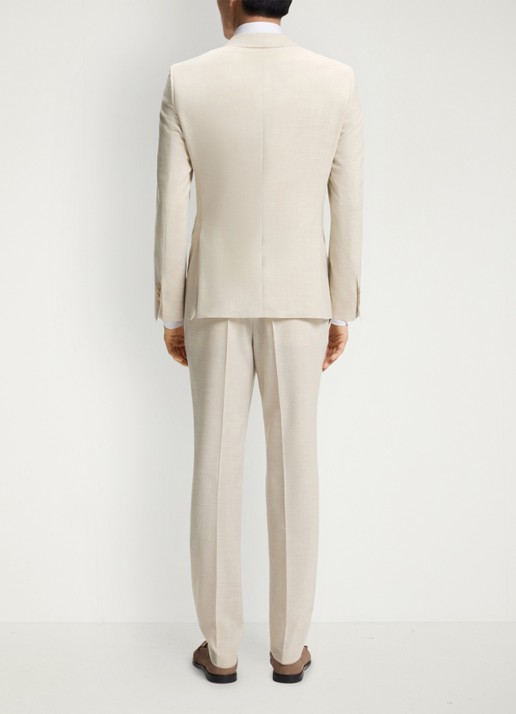 BOSS Slim fit 2-delig pak in wolblend - achterkant open beige-286 / beige