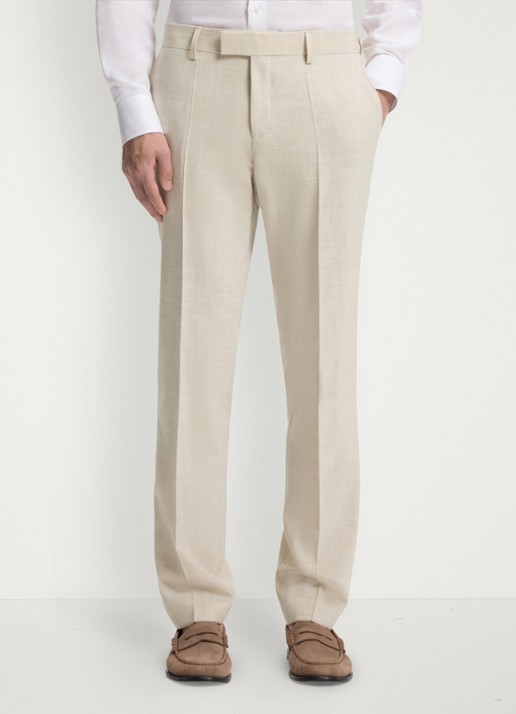 BOSS Slim fit 2-delig pak in wolblend - detail 7 open beige-286 / beige