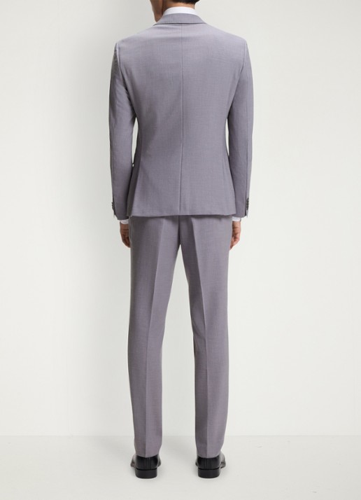 BOSS Slim fit 2-delig pak in wolblend - achterkant medium purple-510 / paars