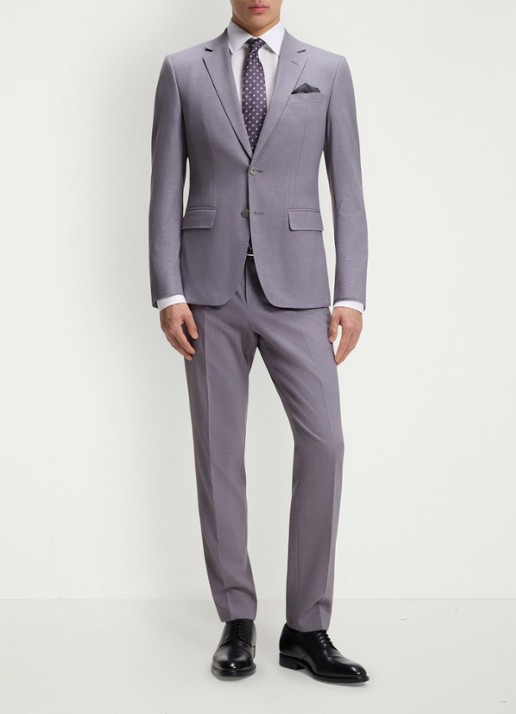 BOSS Slim fit 2-delig pak in wolblend