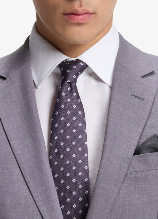 BOSS Slim fit 2-delig pak in wolblend - detail 5 medium purple-510 / paars