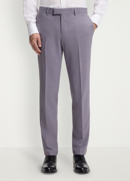 BOSS Slim fit 2-delig pak in wolblend - detail 7 medium purple-510 / paars