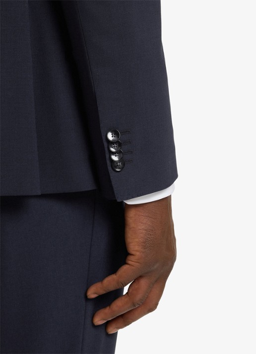 BOSS Slim fit 2-delig pak van scheerwol - detail 6 donkerblauw