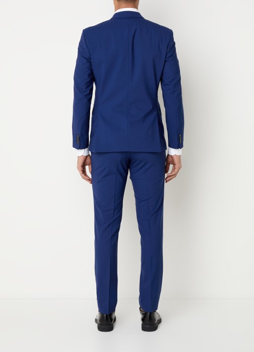 BOSS Slim fit 2-delig pak van scheerwol - achterkant 9 royalblauw
