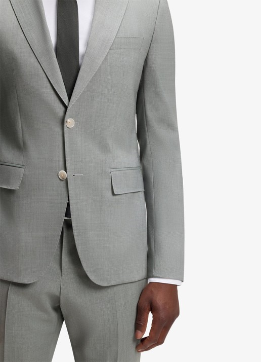 BOSS Slim fit 2-delig pak van wol - detail 2 dark beige-254 / beige