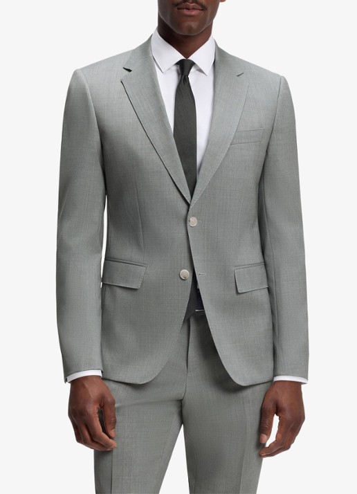 BOSS Slim fit 2-delig pak van wol - voorkant 8 dark beige-254 / beige
