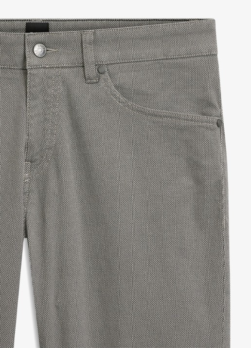 BOSS Slim fit broek met steekzakken - detail 4 zwart