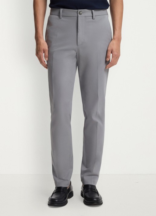 BOSS Slim-fit broek van een katoenmix met stretch