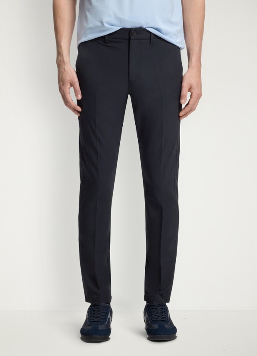 BOSS Slim-fit broek van waterafstotend stretchmateriaal