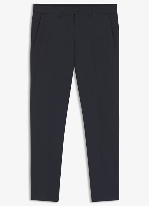 BOSS Slim-fit broek van waterafstotend stretchmateriaal - voorkant 5 dark blue-402 / blauw