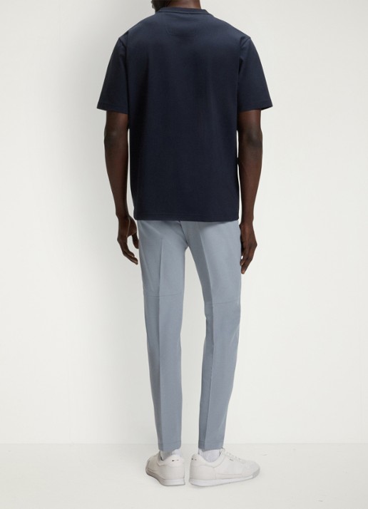 BOSS Slim-fit broek van waterafstotend stretchmateriaal - achterkant dark grey-026 / grijs
