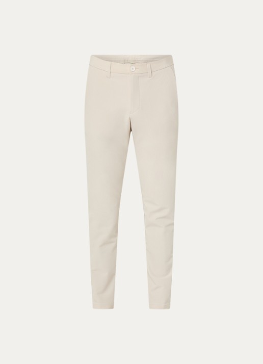 BOSS Slim-fit broek van waterafstotend stretchmateriaal - voorkant open white-131 / wit