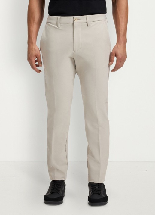 BOSS Slim-fit broek van waterafstotend stretchmateriaal