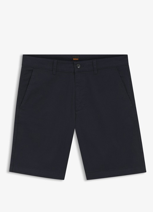BOSS Slim fit chino met steekzakken - voorkant dark blue-403 / blauw