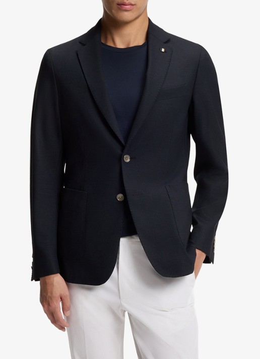 BOSS Slim fit colbert in wolblend