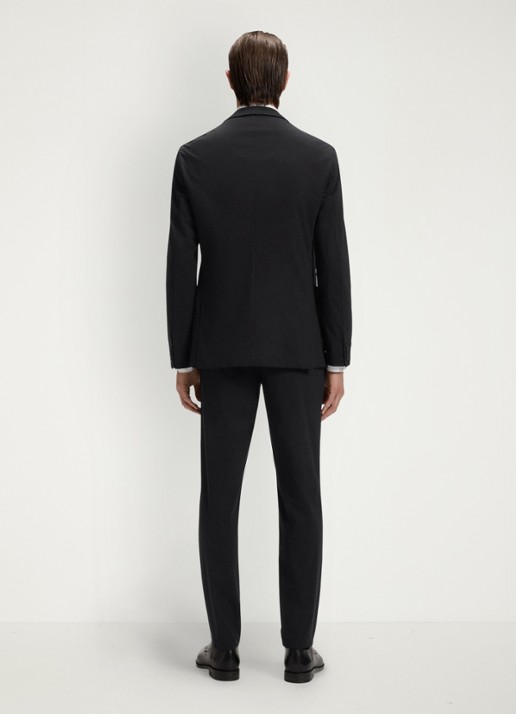 BOSS Slim fit colbert met borstzak - achterkant 3 zwart