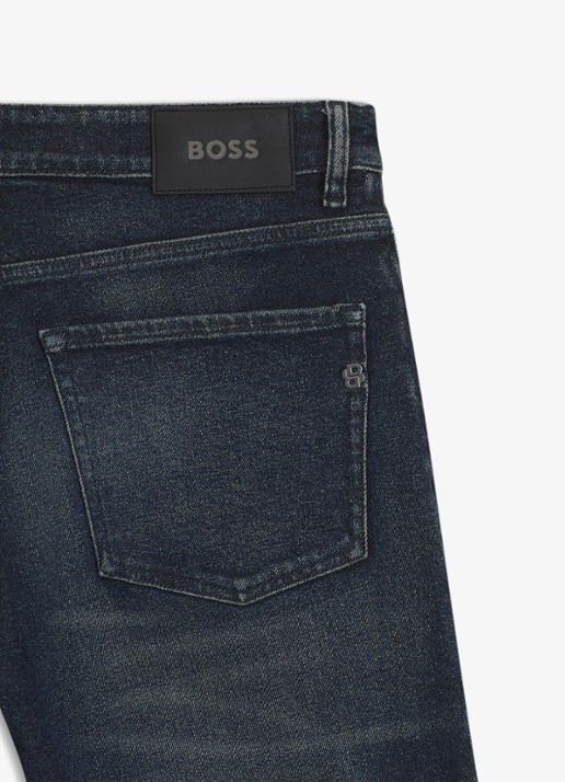 BOSS Slim fit jeans in katoenblend - detail 6 denim