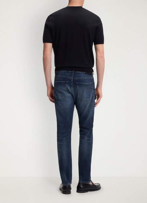 BOSS Slim fit jeans met steekzakken - detail 2 bright blue-435 / blauw