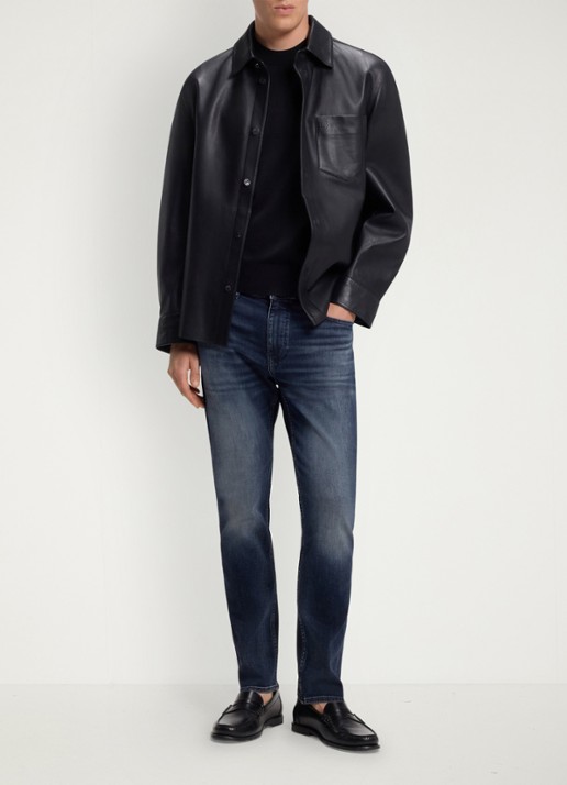 BOSS Slim fit jeans met steekzakken - voorkant 5 bright blue-435 / blauw
