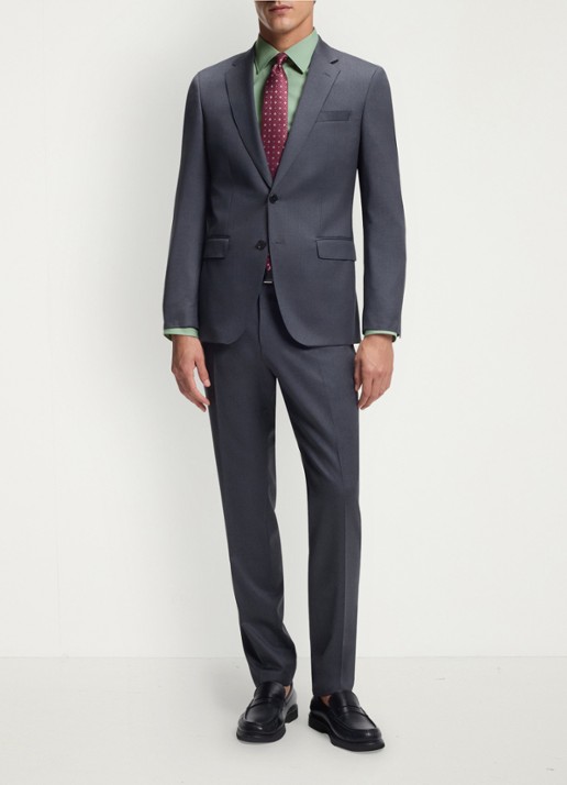 BOSS Slim-fit overhemd in gemakkelijk te strijken katoenen popeline met stretch - voorkant 6 open green-373 / groen