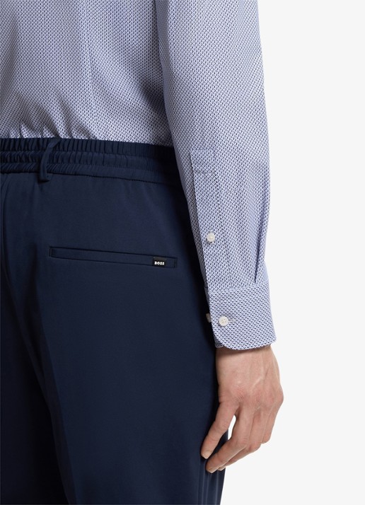 BOSS Slim fit overhemd met grafische print - detail 6 light/pastel blue-452 / lichtblauw