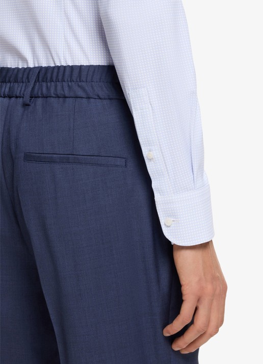 BOSS Slim fit overhemd met kent kraag - detail 6 lichtblauw