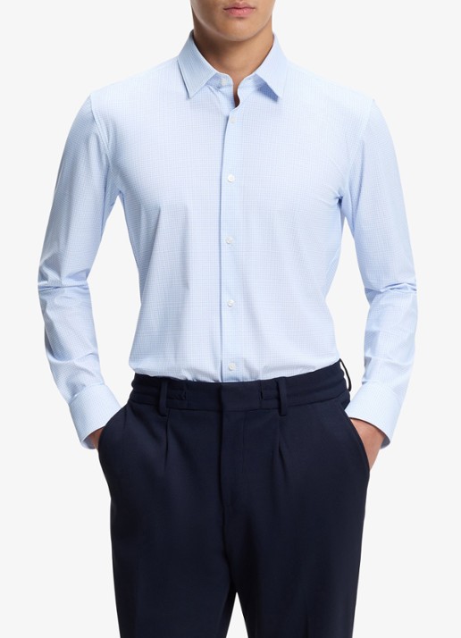 BOSS Slim fit overhemd met print