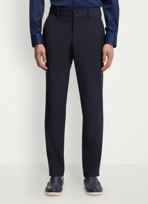 BOSS Slim fit pantalon in wolblend