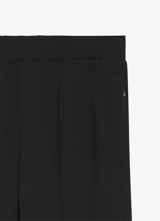 BOSS Slim fit pantalon met steekzakken  - voorkant zwart