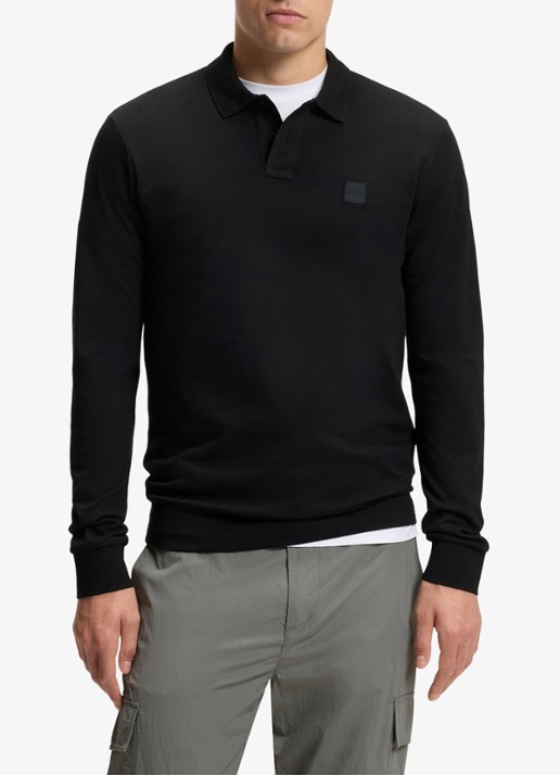 BOSS Slim fit polo van katoen